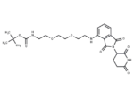 Thalidomide-NH-PEG2-C2-NH-Boc