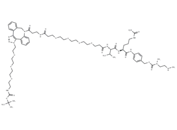 Boc-NH-PEG3-C2-triazole-DBCO-PEG4-VC-PAB-DMEA