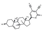 6-[(3S,8S,9S,10R,13S,14S,17S)-3-hydroxy-10,13-dimethyl-2,3,4,7,8,9,11,12,14,15,16,17-dodecahydro-1H-cyclopenta[a]phenanthren-17-yl]-2-oxo-1H-pyridine-3,4-dicarbonitrile