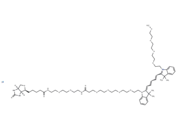 N-(m-PEG4)-N'-(Biotin-PEG2-amido-PEG4)-Cy5