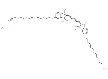 N-methyl-N'-methyl-O-(m-PEG4)-O'-(propargyl-PEG4)-Cy5