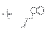 Rasagiline 13C3 mesylate racemic