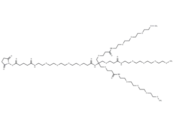 NHS-PEG4-(m-PEG4)3-ester