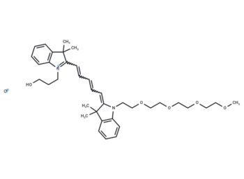 N-(m-PEG4)-N'-hydroxypropyl-Cy5