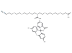 N-(Azido-PEG3)-N-Fluorescein-PEG3-acid