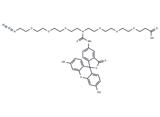 N-(Azido-PEG3)-N-Fluorescein-PEG3-acid