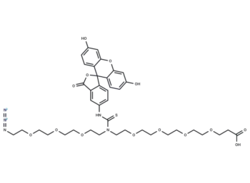 N-(Azido-PEG3)-N-Fluorescein-PEG4-acid