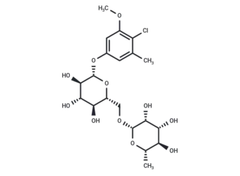 4-Chloro-3-methoxy-5-methylphenyl 6-O-(6-deoxy-β-L-mannopyranosyl)-β-D-glucopyranoside