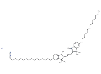 N-Methyl-N'-methyl-O-(m-PEG4)-O'-(azide-PEG4)-Cy3