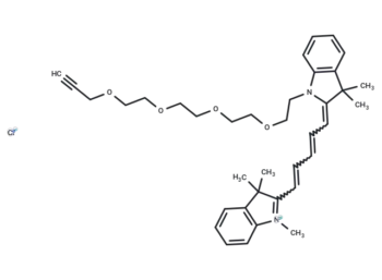 N-methyl-N'-(propargyl-PEG4)-Cy5