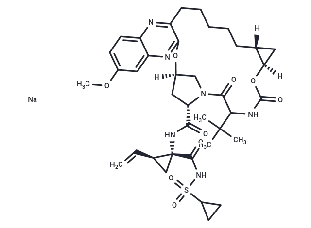 Grazoprevir sodium salt