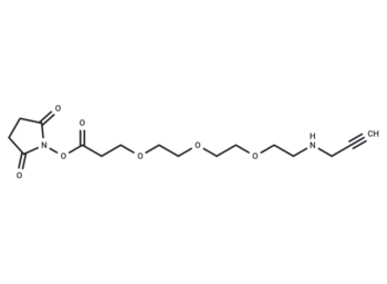 Propargyl-NH-PEG3-C2-NHS ester