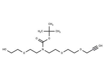 N-(PEG1-OH)-N-Boc-PEG2-propargyl