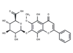 5,7,8-Trihydroxy-6-methoxy flavone-7-O-glucuronideb 1 5