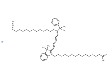 N-(Azide-PEG3)-N'-(PEG4-acid)-Cy5
