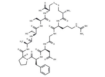Cys-Arg-Gly-Asp-Phe-Pro-Ala-Ser-Ser-Cys (Disulfide bridge:cys1-cys10)