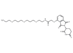 Thalidomide-O-amido-PEG1-(C1-PEG)2-C2-NH2 1 Thalidomide-O-amido-PEG1-(C1-PEG)2-C2-NH2
