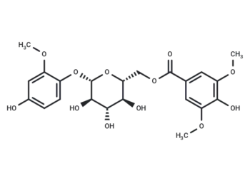 4-Hydroxy-2-methoxyphenol 1-O-(6-O-syringoyl)glucoside