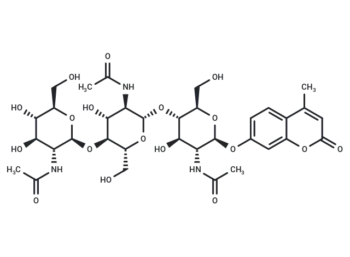 4-Methylumbelliferyl-β-D-N,N',N''-Triacetylchitotrioside