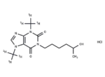 1-(5-hydroxyhexyl)-3,7-dimethylxanthine-d6