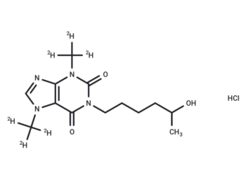 1-(5-hydroxyhexyl)-3,7-dimethylxanthine-d6