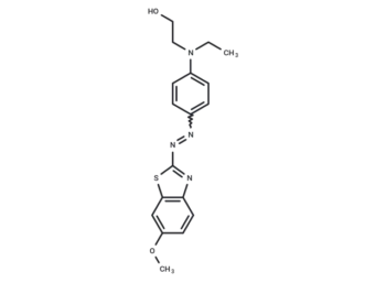 2-N-Ethyl-p-(6-methoxybenzothiazol-2-yl)azoanilinoethanol