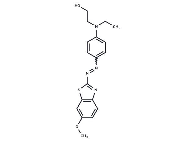 2-N-Ethyl-p-(6-methoxybenzothiazol-2-yl)azoanilinoethanol