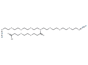 N-(Acid-PEG2)-N-bis(PEG3-azide)