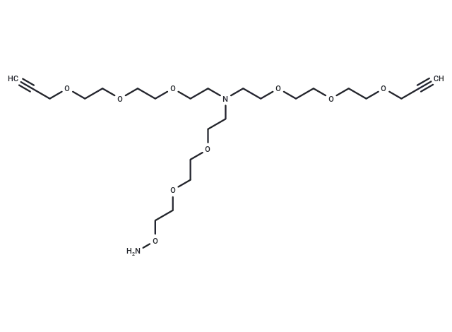 N-(Aminooxy-PEG2)-N-bis(PEG3-propargyl)
