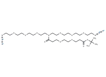 N-(Boc-PEG2)-N-bis(PEG3-azide)