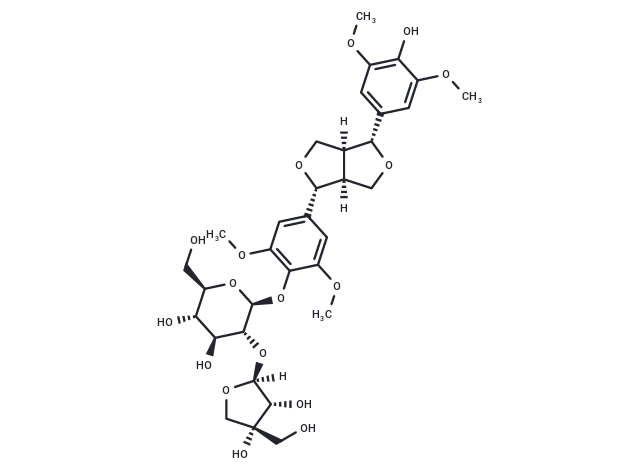 (-)-Syringaresnol-4-O-β-D-apiofuranosyl-(1→2)-β-D-glucopyranoside