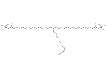N-(Azido-PEG2)-N-bis(PEG4-Boc)
