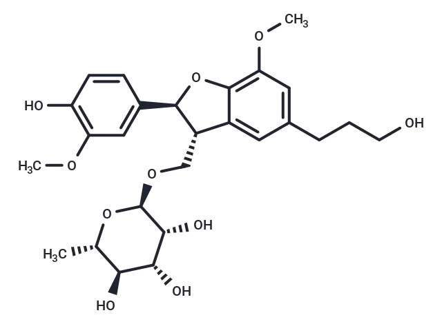 Dihydrodehydrodiconiferyl alcohol 9-O-α-L-rhamnopyranoside