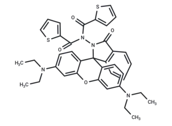 Rhodamine dithenoyl hydrazide