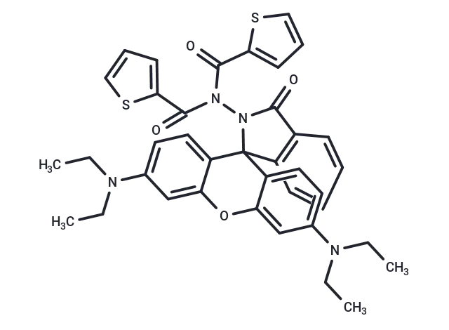Rhodamine dithenoyl hydrazide