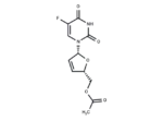 5'-O-Acetyl-2',3'-dideoxy-2',3'-didehydro-5-fluoro-uridine 1 5′-O-Acetyl-2′