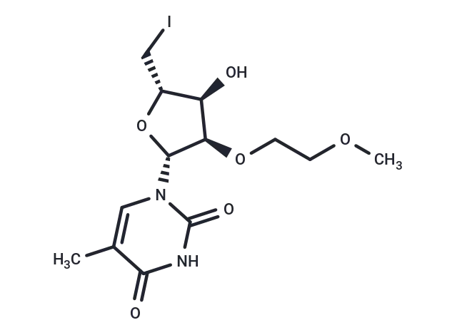 5'-Deoxy-5'-iodo-2'-O-(2-methoxyethyl)-5-methyluridine 5'-Deoxy-5'-iodo-2'-O-(2-methoxyethyl)-5-methyluridine