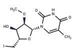 5′-Deoxy-5′-iodo-2′-O-methyl-5-methyluridine