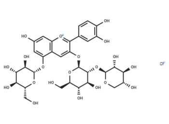 Cyanidin-3-O-sambubioside-5-O-glucoside chloride