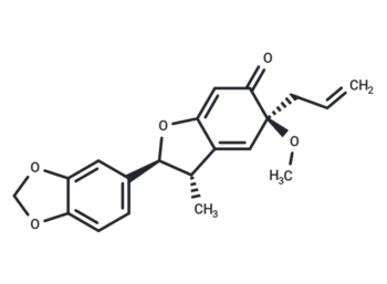 (2S)-2alpha-(1,3-Benzodioxol-5-yl)-3,5-dihydro-5alpha-methoxy-3beta-methyl-5-allyl-2H-benzofuran-6-one