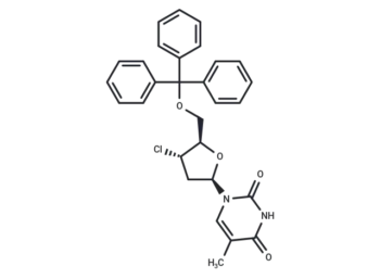 5'-O-Triphenylmethyl-3'-deoxy-3'-chlorothymidine