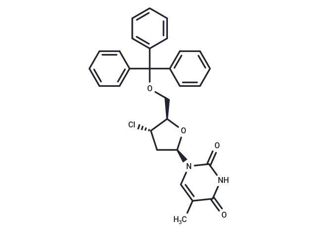 5'-O-Triphenylmethyl-3'-deoxy-3'-chlorothymidine CgoaEGY7L EETUeAAAAANl JLU441- Immunomart
