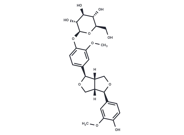 (-)-Pinoresinol 4-O-glucoside