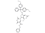 5-Benzylaminocarbony-3′-O-Ac-2′-O-Me-5′-O-DMT-uridine
