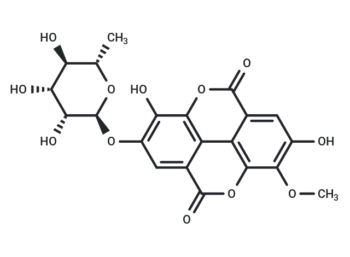 3-O-methylellagic acid 4'-O-alpha-L-rhamnopyranoside