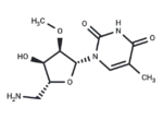 5′-Amino-5′-deoxy-2′-O-methyl-5-methyluridine