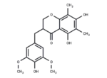 5,7-Dihydroxy-3-(4-hydroxy-3,5-dimethoxybenzyl)-6,8-dimethylchroman-4-one 1 5