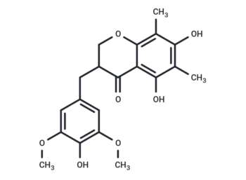 5,7-Dihydroxy-3-(4-hydroxy-3,5-dimethoxybenzyl)-6,8-dimethylchroman-4-one