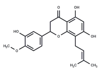 5,7,3'-Trihydroxy-4'-methoxy-8-prenylflavanone