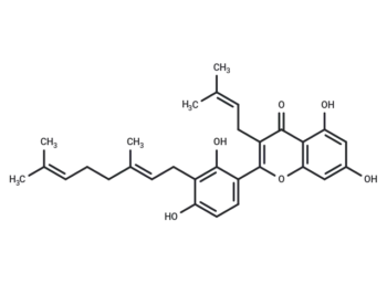 3'-Geranyl-3-prenyl-2',4',5,7-tetrahydroxyflavone